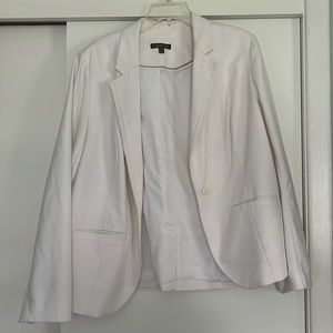 Lane Bryant White Blazer